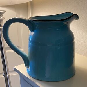 Blue Ceramic Pitcher